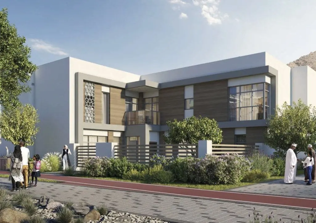 بيع شقق في مسقط – شقة غرفة وصالة 78 م² بإطلالة الفناء الداخلي | يتي طاقة شمسية
