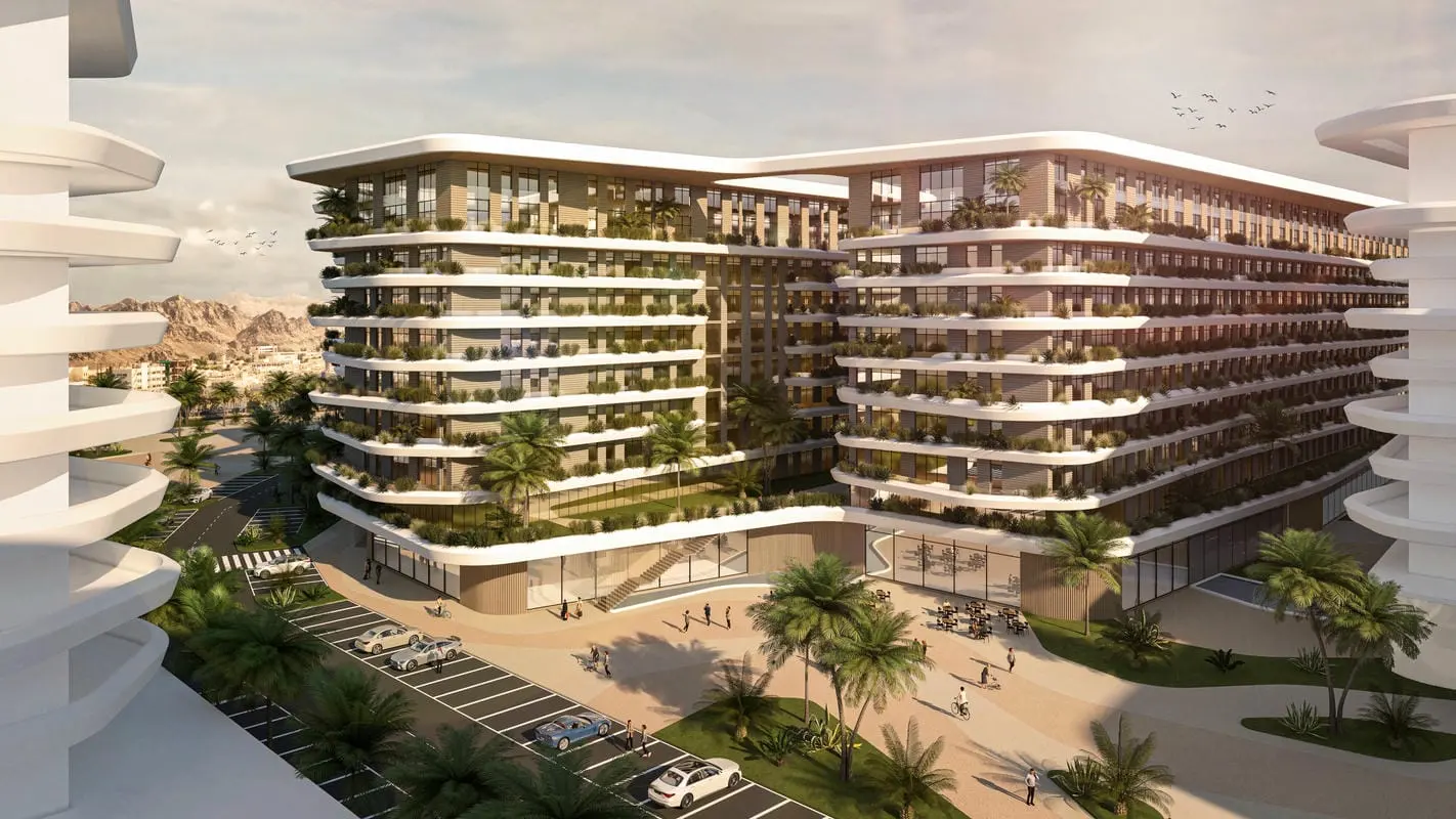 شقة غرفة وصالة 77 م² بـ55,170 ر.ع للبيع بالتقسيط – اب تاون مسقط تملك حر